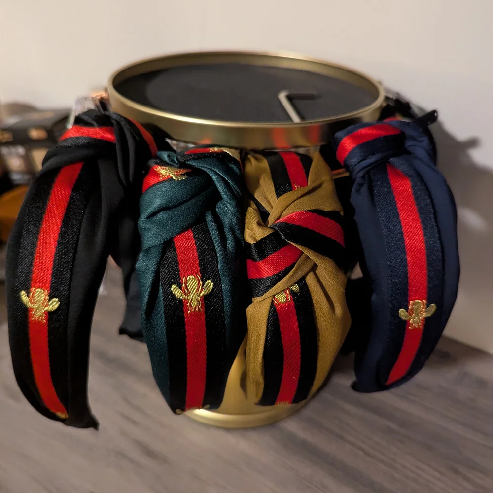 Fashion Bee Headband (Choose 1: Black, Green, Navy, Gold)